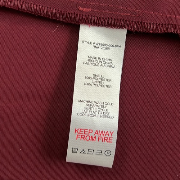 NWT JASON WU  Burgundy Plunging U-Neckline Halter Satin Dress - Small - Picture 8 of 16